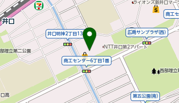 ホワイト急便 アルク井口明神店の地図画像