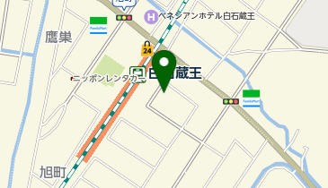 ホワイト急便 白石蔵王駅東口店の地図画像