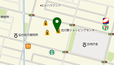ホワイト急便 イオン古川店の地図画像
