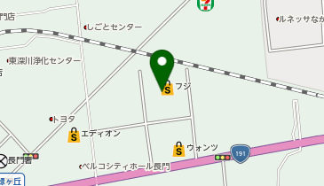 ホワイト急便 フジ長門店の地図画像