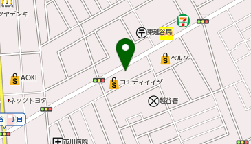 ホワイト急便 越谷警察署前店の地図画像