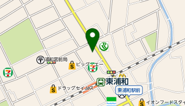 ホワイト急便 イオンタウン東浦和店の地図画像