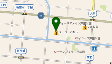 ホワイト急便 スーパーバリュー店の地図画像