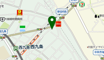 ホワイト急便 西九条店の地図画像