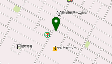ホワイト急便東苗穂12条3丁目店の地図画像