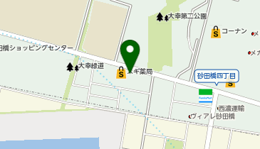 ホワイト急便 砂田橋サービスショップ店の地図画像