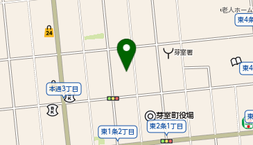 ホワイト急便 芽室東1条店の地図画像