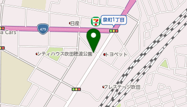 ホワイト急便 吹田穂波店の地図画像