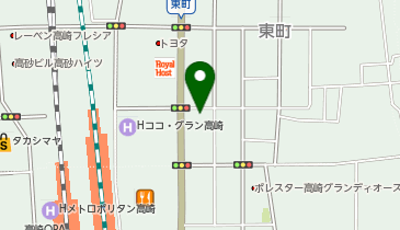 ホワイト急便 高崎東口駅前店の地図画像