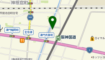 ホワイト急便 西宮工場前店の地図画像