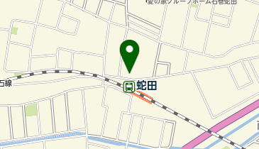 ホワイト急便 蛇田駅前店の地図画像