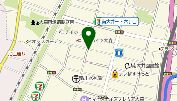 ホワイト急便 南大井6丁目店の地図画像