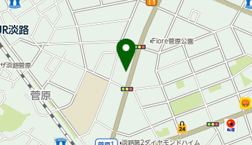 ホワイト急便 菅原店の地図画像