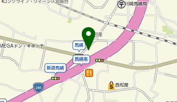 ホワイト急便 馬絹店の地図画像