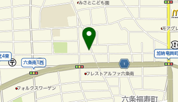 ホワイト急便 六条店の地図画像