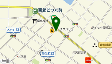 ホワイト急便 弁天店の地図画像