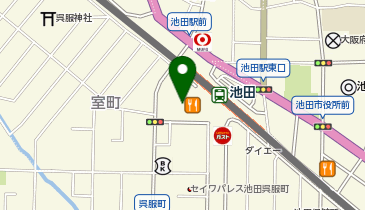 ホワイト急便 池田駅前店の地図画像