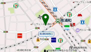 ホワイト急便 南浦和駅前(西口)店の地図画像