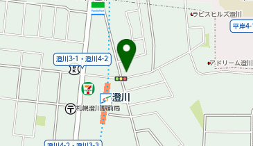 ホワイト急便 澄川2条店の地図画像