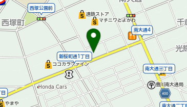 ホワイト急便 新桜町通店の地図画像