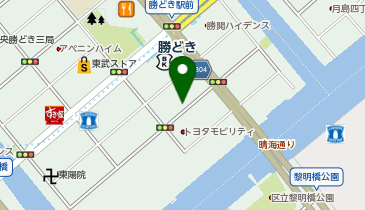 ホワイト急便 勝どき2丁目店の地図画像