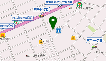 ホワイト急便 庚午南店の地図画像