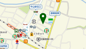 ホワイト急便 中山北口店の地図画像
