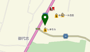 ホワイト急便 ゆめモール合志店の地図画像