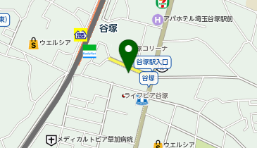 ホワイト急便 谷塚東口店の地図画像