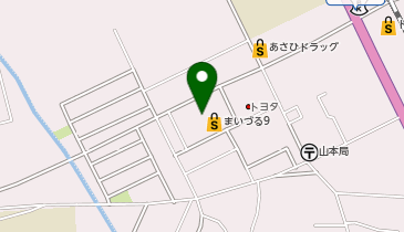 ホワイト急便 山本ナイン店の地図画像