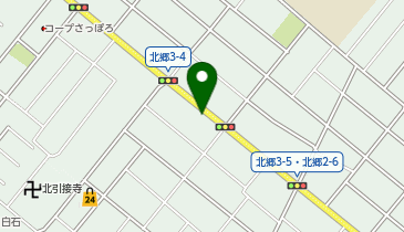 ホワイト急便 北郷2条5丁目店の地図画像