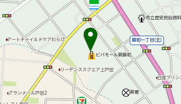 ホワイト急便 ビバモール蕨店の地図画像