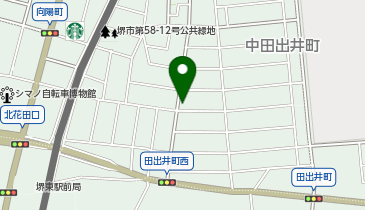 ホワイト急便 中田井出町店の地図画像