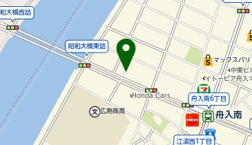 ホワイト急便 舟入広商前店の地図画像