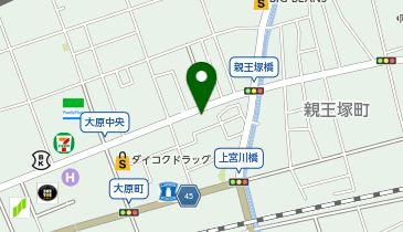 ホワイト急便 大原店の地図画像