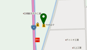 ホワイト急便 ウオロク白根大通店の地図画像