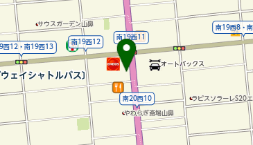 ホワイト急便 南19条西11丁目店の地図画像