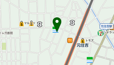 ホワイト急便 元住吉中央店の地図画像