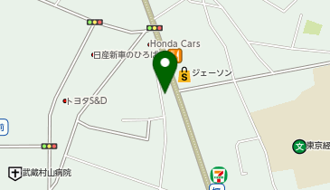 ホワイト急便 武蔵村山工場前店の地図画像