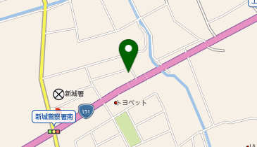 ホワイト急便 新城城北店の地図画像
