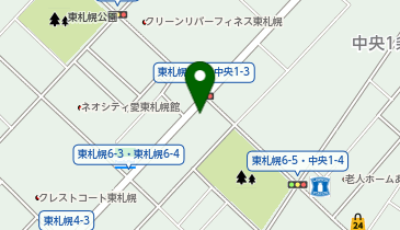 ホワイト急便 東札幌6条4丁目店の地図画像