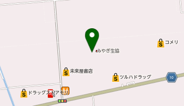 ホワイト急便 生協亘理店の地図画像