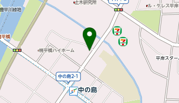 ホワイト急便 中の島1条1丁目店の地図画像