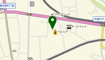 ホワイト急便 ベイシア大間々店の地図画像