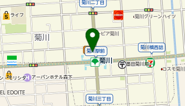 ホワイト急便菊川駅前店の地図画像