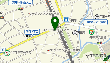 ホワイト急便 千葉中央駅店の地図画像