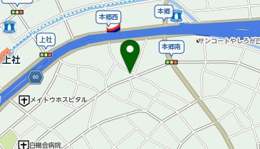 ホワイト急便 上社店の地図画像