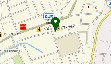 ホワイト急便 白土店の地図画像