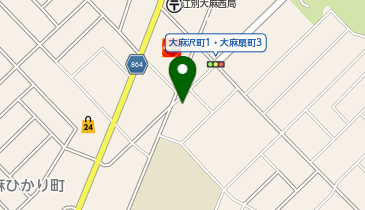 ホワイト急便 江別工場前店の地図画像