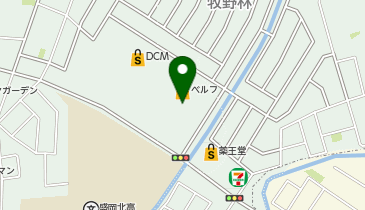 ホワイト急便 ベルフ牧野林店の地図画像